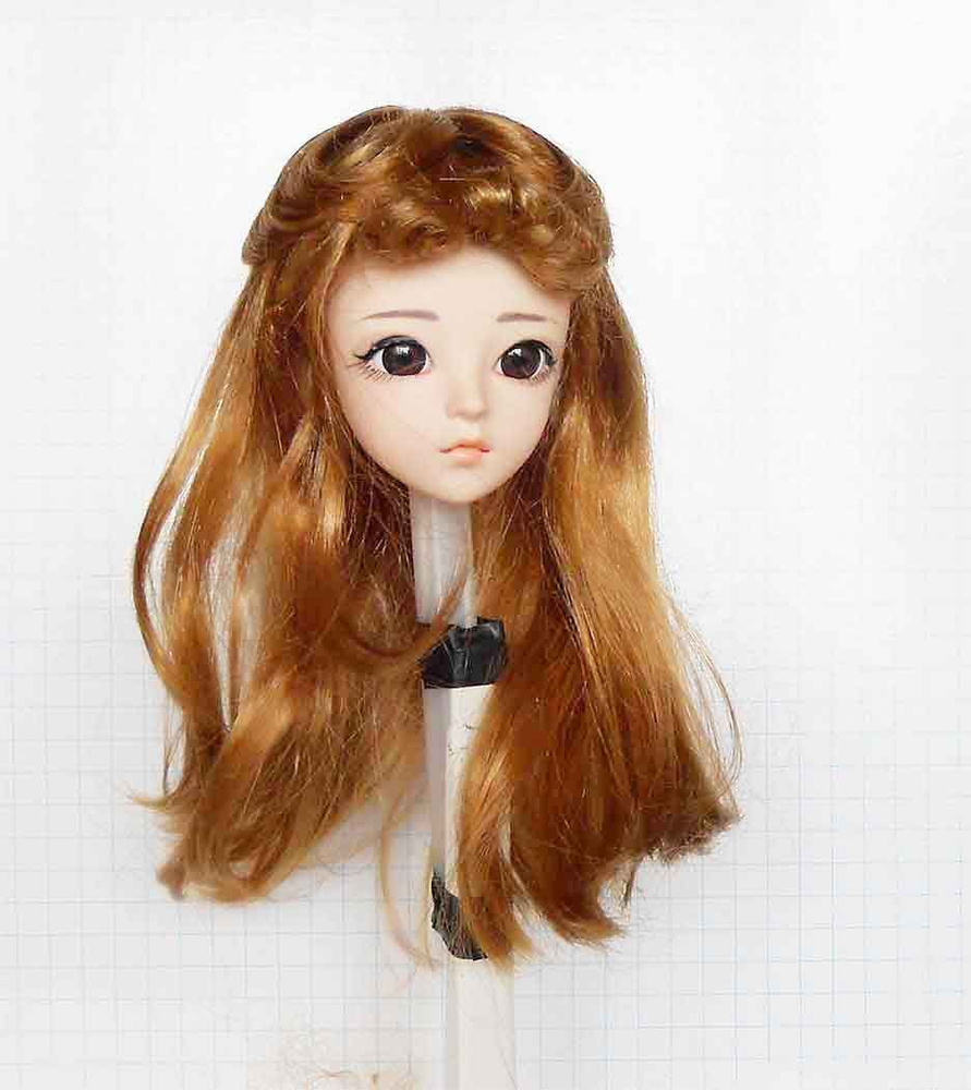 Парик для куклы, игрушки. На окружность головы 23-25см ЛЮКС - BL011/DOLLTOYS  #1