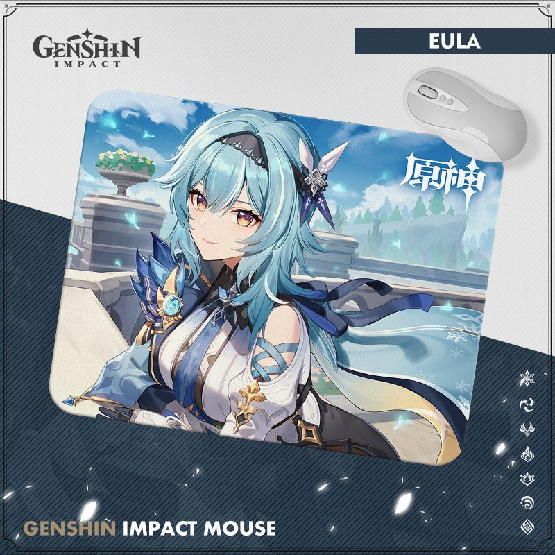 Эола Genshin Impact (Геншин Импакт) Коврик для мыши компьютерный 20*25 см  #1