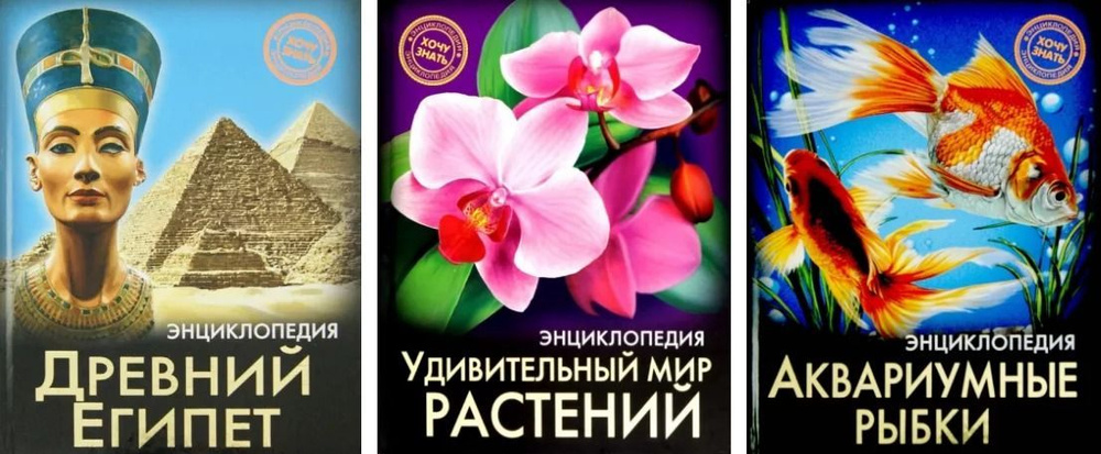 Комплект из 3 книг ЭНЦИКЛОПЕДИЯ. ХОЧУ ЗНАТЬ. | Демирова Наталья, Соколова Людмила  #1