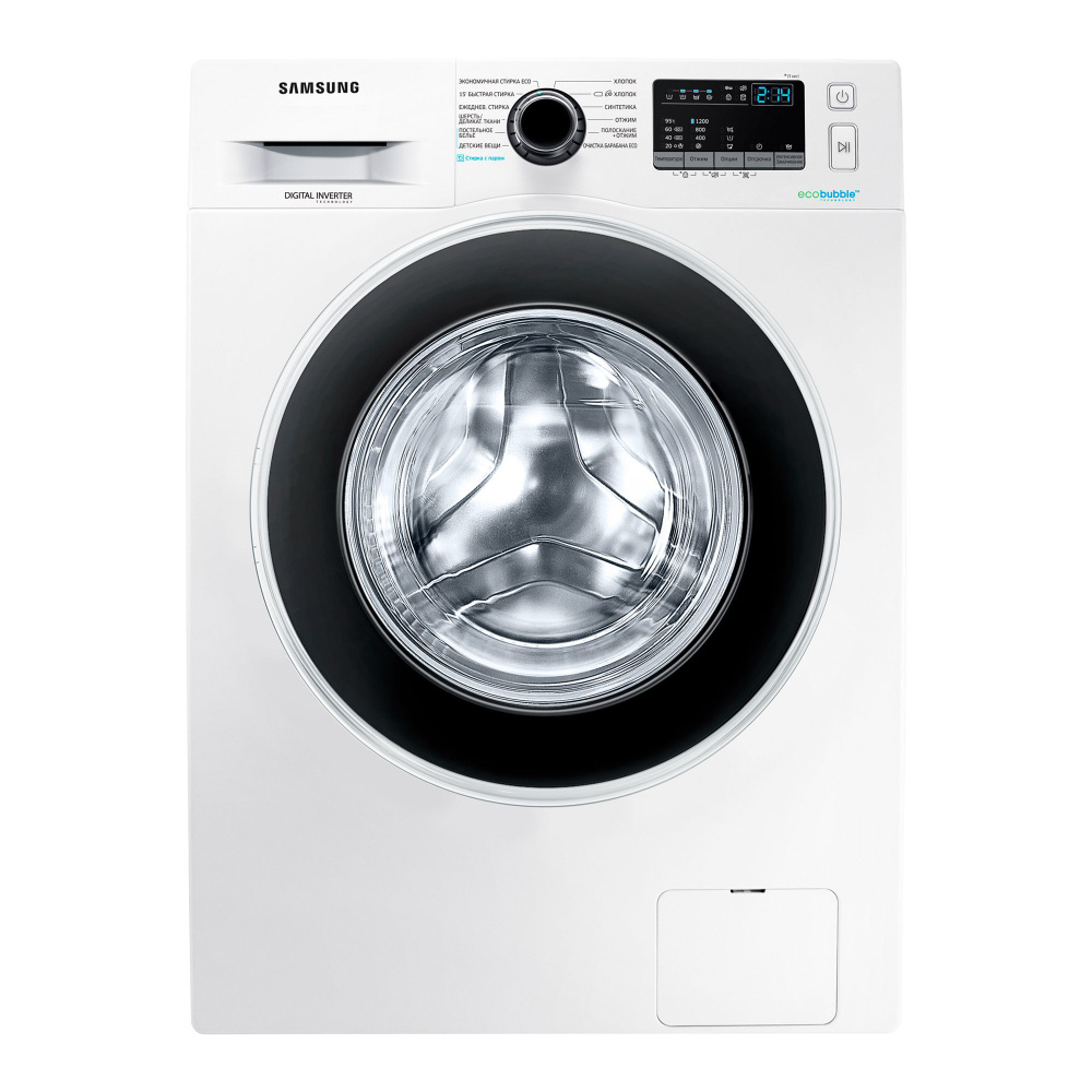 Стиральная машина Samsung WW60J42E0HW/LD белый корпус, черный люк, фронтальная загрузка до 6кг, максимальная #1