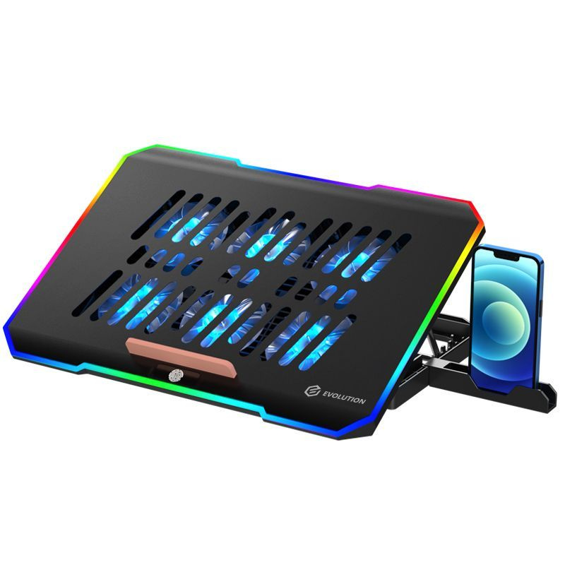 Подставка для ноутбука с активным охлаждением EVOLUTION LCS-03 RGB  #1