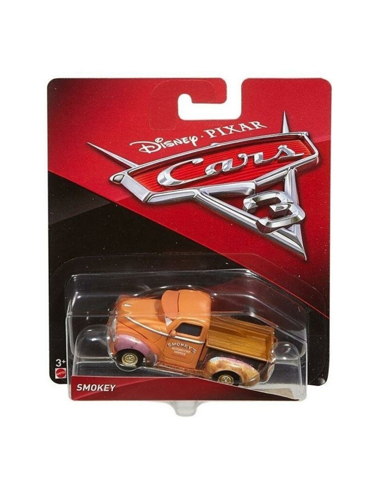 DXV37 Машинка металлическая Disney Pixar Cars коллекционная модель, игрушка Тачки SMOKEY  #1