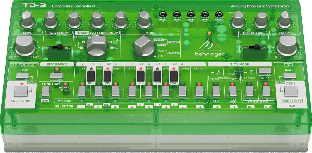 BEHRINGER TD-3-LM Аналоговый басовый синтезатор с 16-ступенчатым секвенсором и фильтрами VCO, VCF и VCA, #1