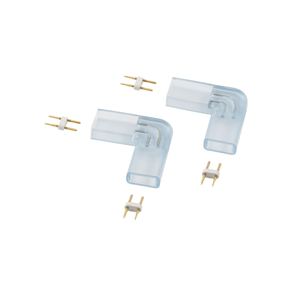 Комплект коннекторов ПВХ для углового соединения двустороннего неона  #1