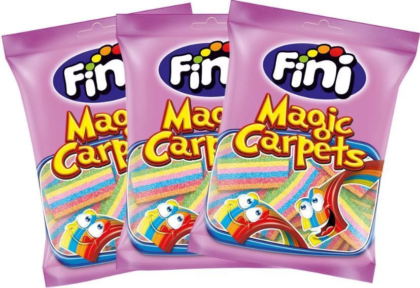 Мармелад жевательный Fini Magic Carpets / Фини Пластинки Фантазия Мини, 3 шт * 90 гр, Испания  #1