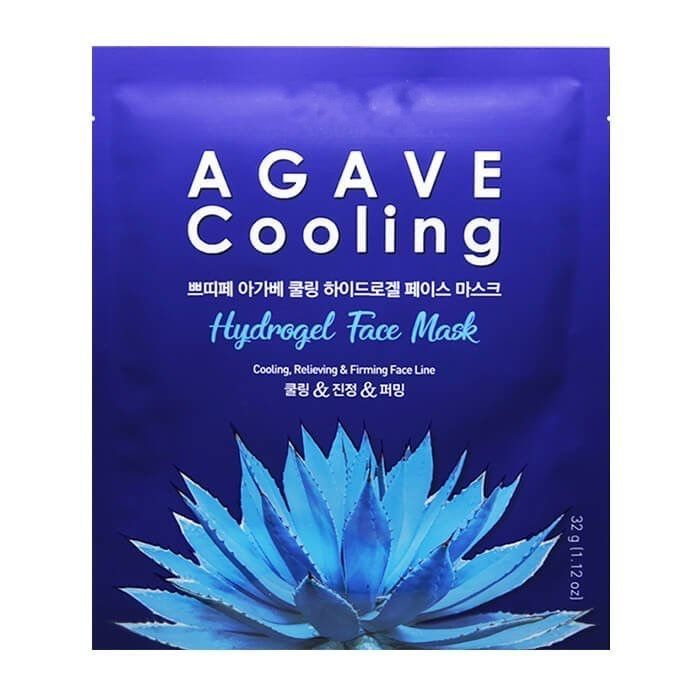 PETITFEE Гидрогелевая маска для лица с экстрактом агавы Agave Cooling Hydrogel Face Mask  #1