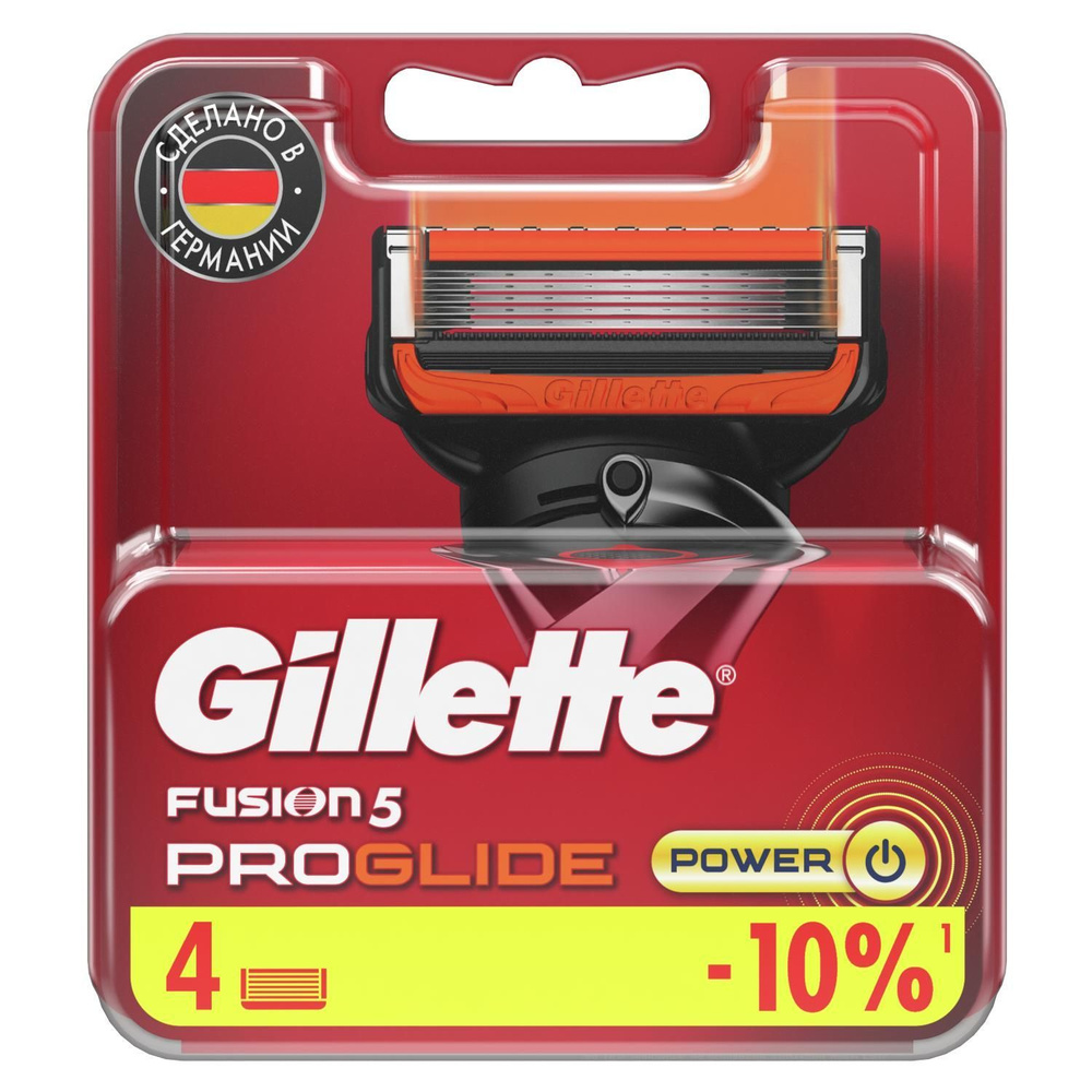 GILLETTE Кассеты для бритья Fusion Proglide Power, 4 шт. #1