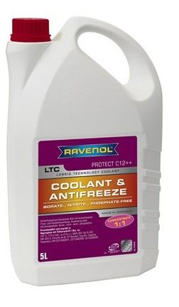 Антифриз Ravenol лиловый LTC Protect C12++ Concentrate (-40) 5 кг #1