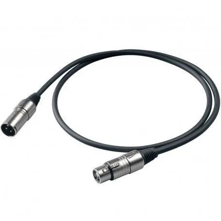 Микрофонный кабель, XLR (папа) - XLR (мама), длина - 0.5 м. PROEL BULK250LU05  #1