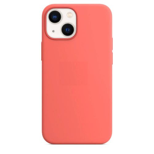 Накладка силикон Silicone Case для iPhone 13 mini Розовый Помело #1