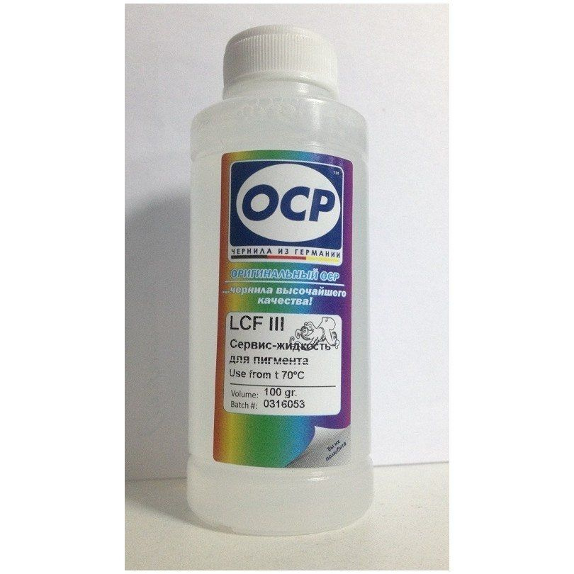 Промывочная жидкость OCP LCF III (Lexmark Cleaning Fluid) для отмачивания пигментных чернил (бесцветная), #1