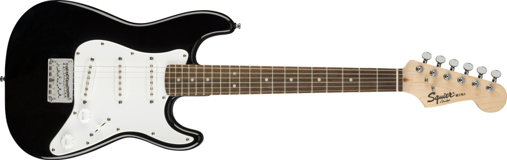 Squier by Fender Электрогитара Mini Strat RW Black / Детская 6-струнная, корпус Тополь 3/4  #1