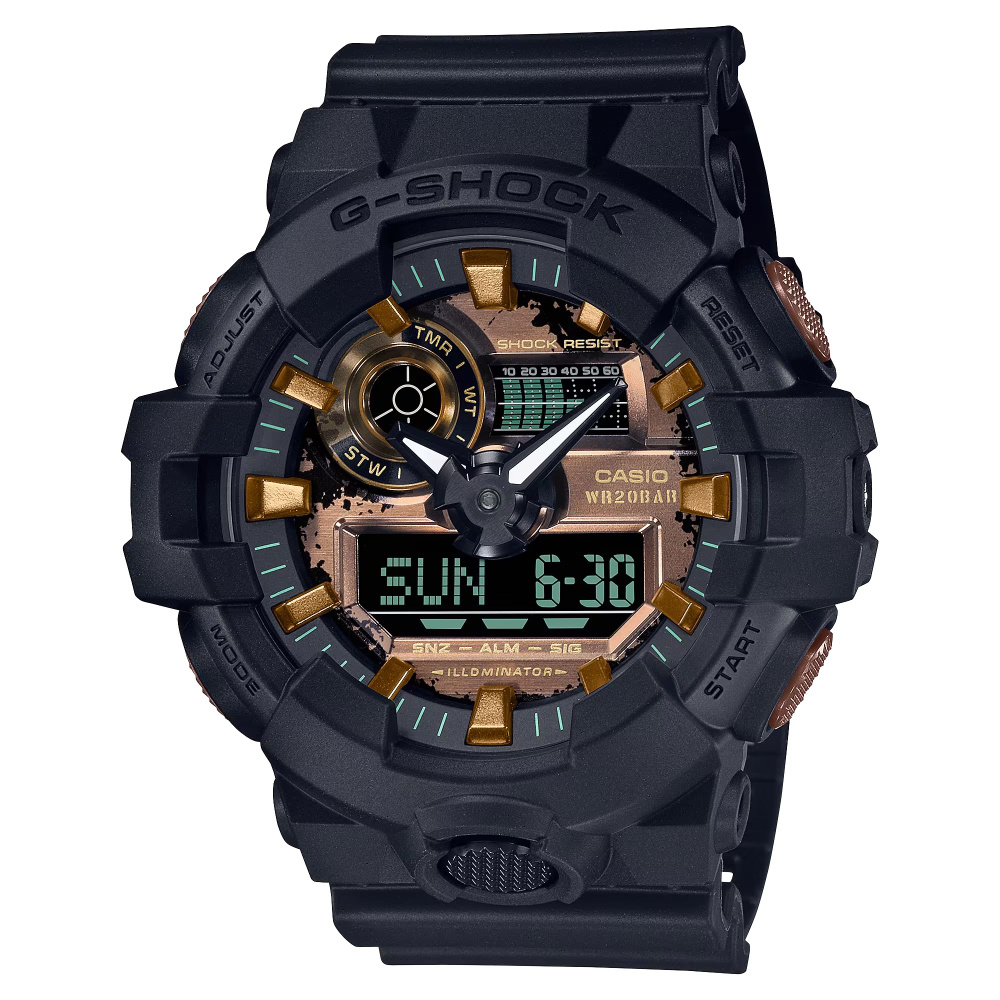 Японские мужские наручные часы Casio G-Shock GA-700RC-1A #1