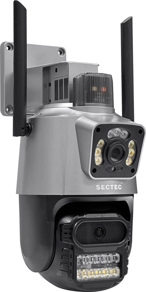 Уличная поворотная 3+3Мп Wi-Fi IP камера видеонаблюдения STARVIS COLORVU SECTEC ST-IPPTZ490-8M-DL-OZ(Блок #1