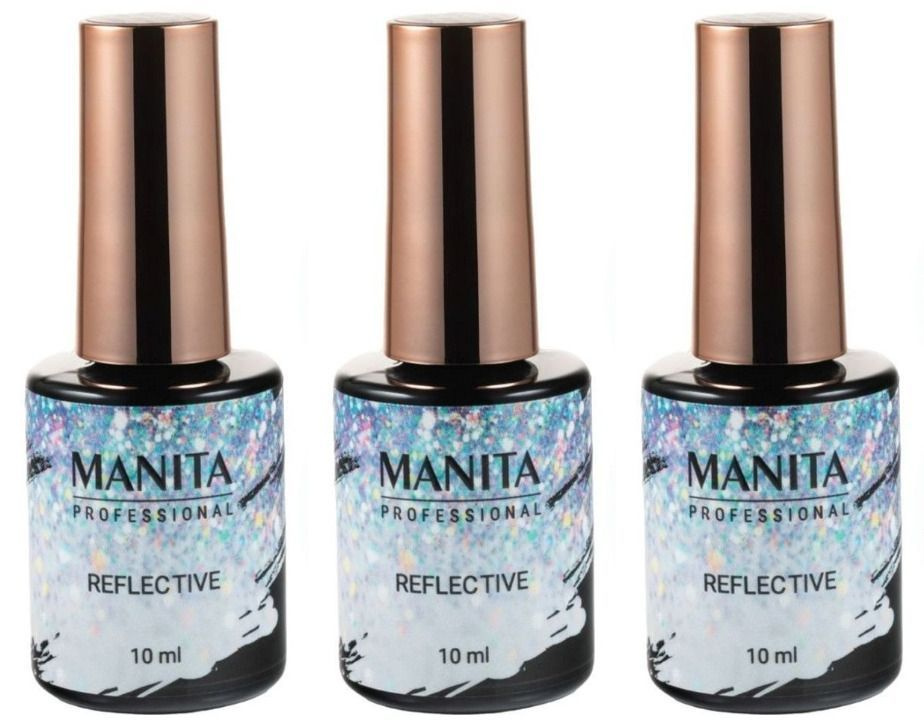 MANITA PROFESSIONAL Гель-лак для ногтей светоотражающий Reflective №16, 10 мл, 3 шт  #1