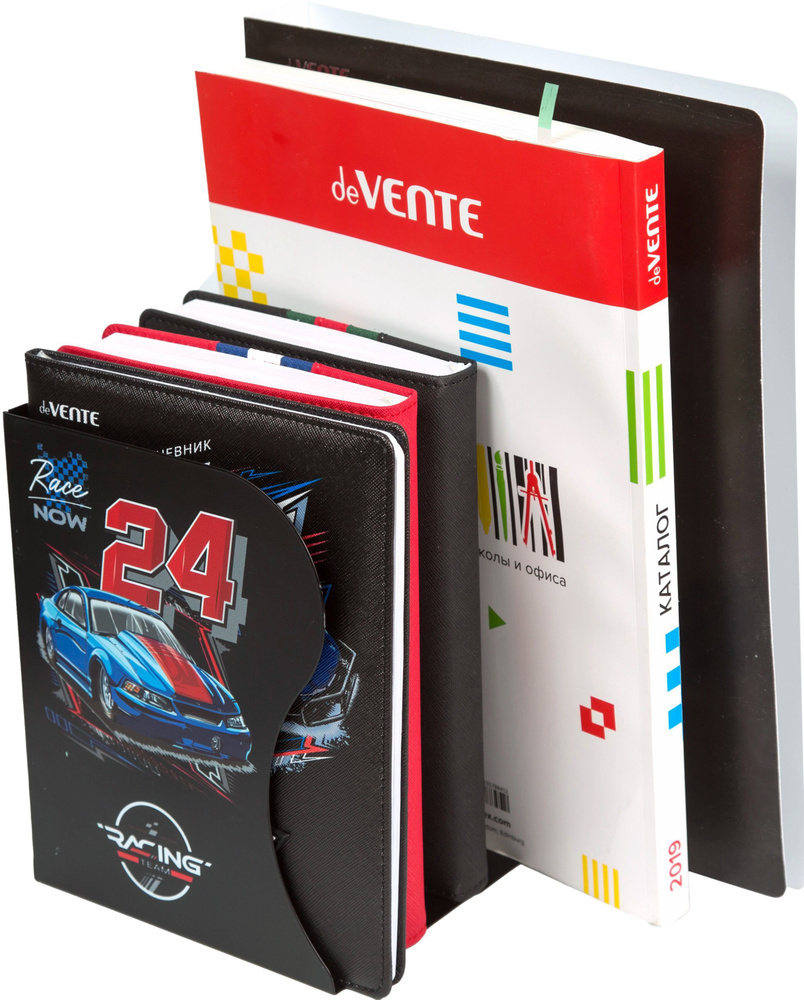 deVente, Подставка для учебников и книг Racing" 19x14,7x9 см, металлическая, телескопическая, окрашенная #1