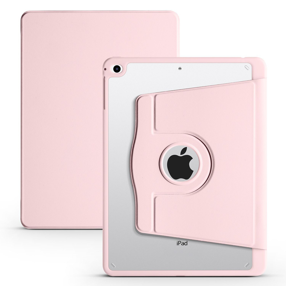 Чехол для iPad Air / Air 2 / 9.7" (2017-2018) с подставкой 360 и держателем для стилуса розовый  #1