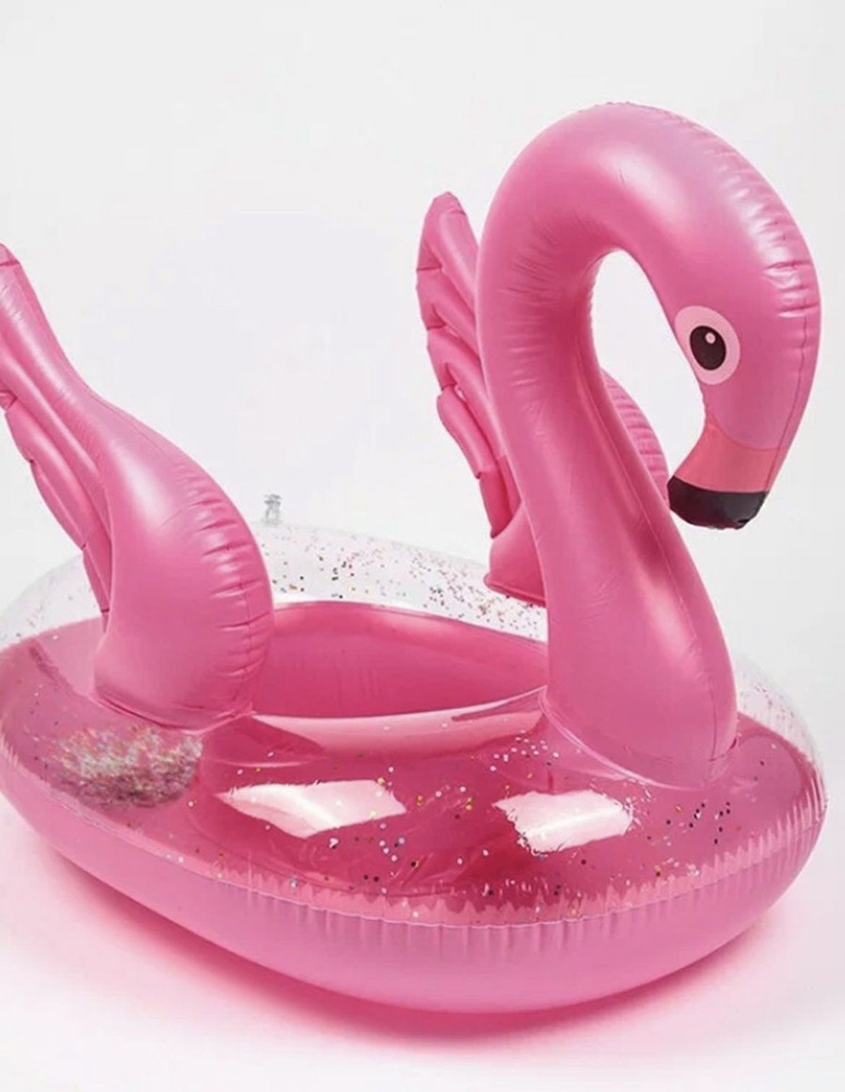 Надувной круг Фламинго для плавания/детский. Размер 70 см.  #1