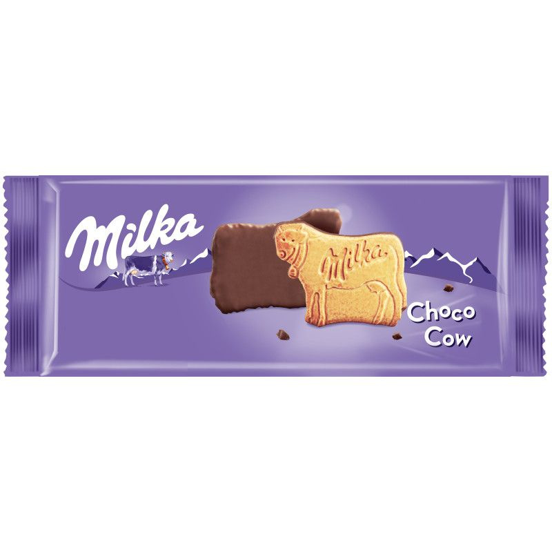 Печенье Milka Biscuits покрытое молочным шоколадом, 200г #1
