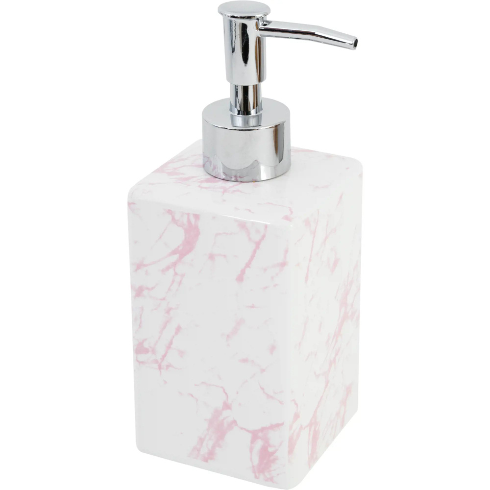 Дозатор для жидкого мыла Marmo Rosa цвет белый #1