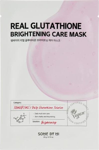 SOME BY MI / Сам Бай Ми Real Glutathione Brightening Care Mask Маска для лица тканевая увлажняющая с #1