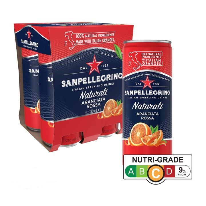 Газированный напиток Sanpellegrino Aranciata Rossa, Красный Апельсин, 6 шт., 330 мл  #1