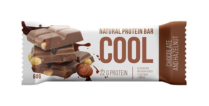Cool Bar Протеиновый батончик, 60 гр/ Шоколад - Фундук #1