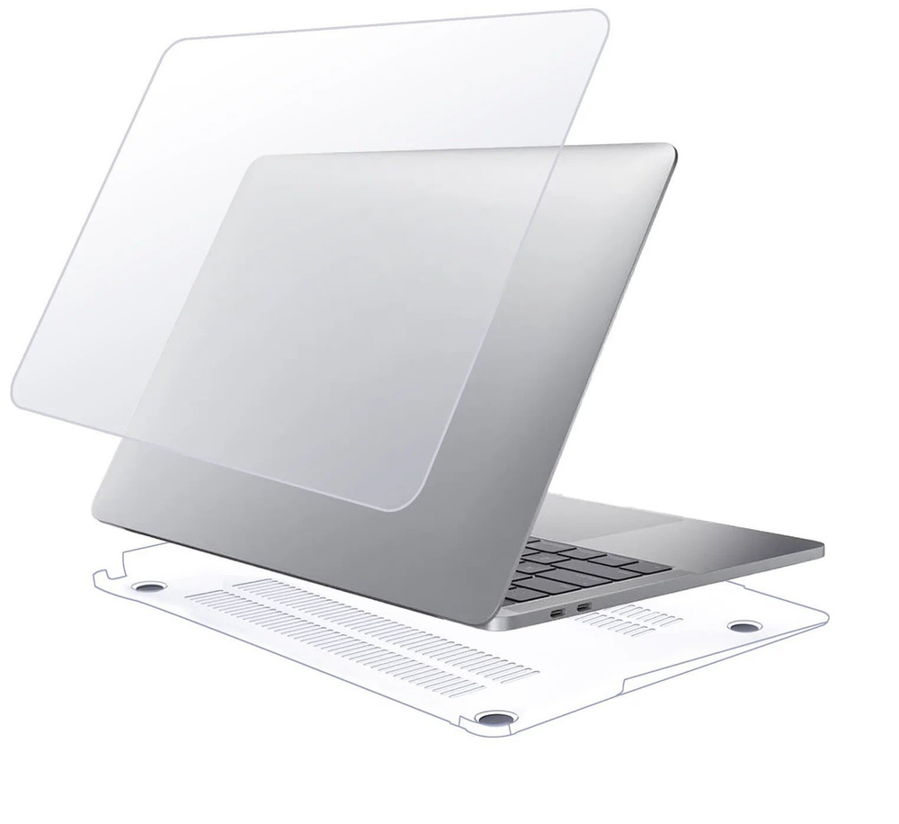 Чехол Gurdini для MacBook Pro 14.2" 2021 (A2442) пластик прозрачный #1