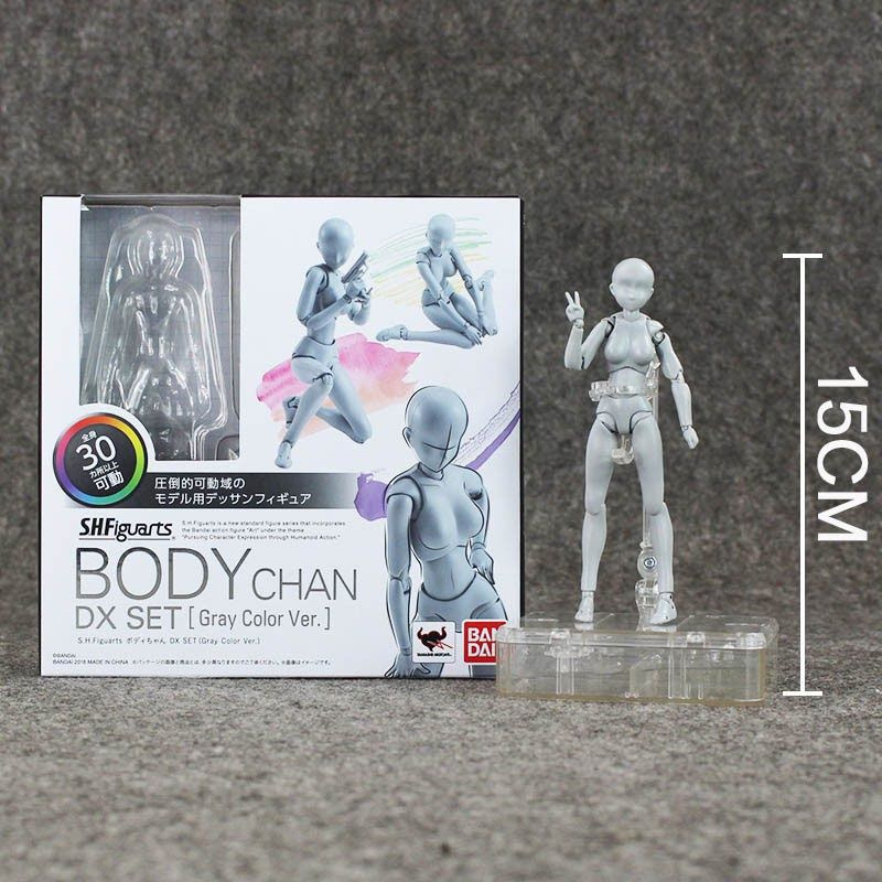 Фигурка-манекен Body Kun SHF, подвижная модель для рисования из ПВХ  #1