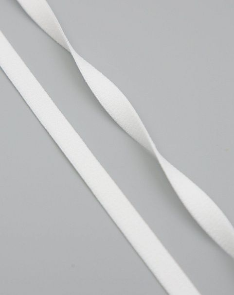 Резинка отделочная без фестона Lauma цвет Белый (001) 8,5 мм - 10 м  #1