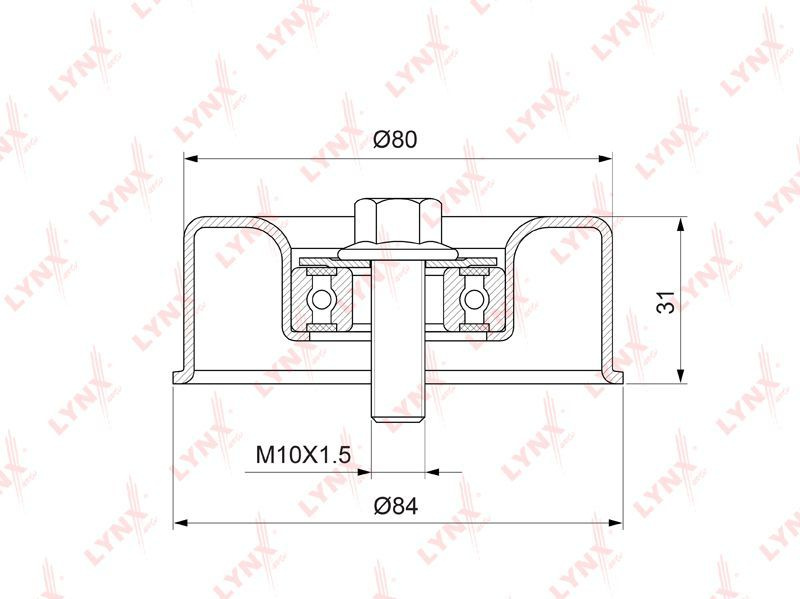 Ролик натяжителя приводного ремня для MITSUBISHI / PB5141 #1