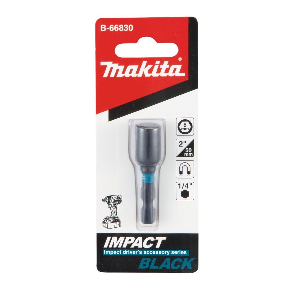 Торцовая магнитная головка Impact Black 8х50 Makita (B-66830) #1