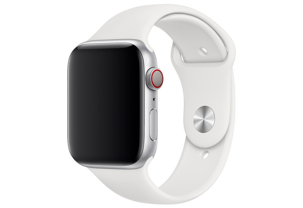 Ремешок силиконовый White Sport Band (Белый) Apple Watch 45mm (42mm; 44mm) MP7F3ZE/A  #1