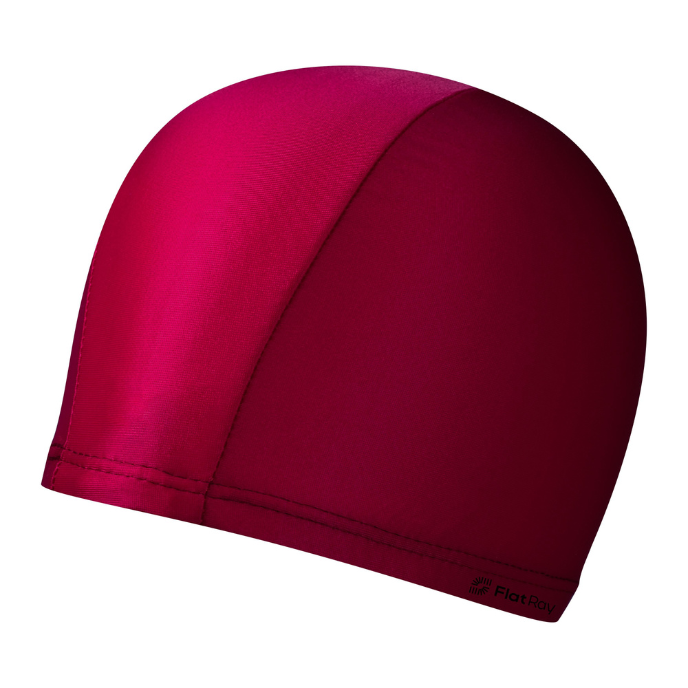 Шапочка для плавания текстильная Flat Ray Lycra Cap, цвет Красный.  #1