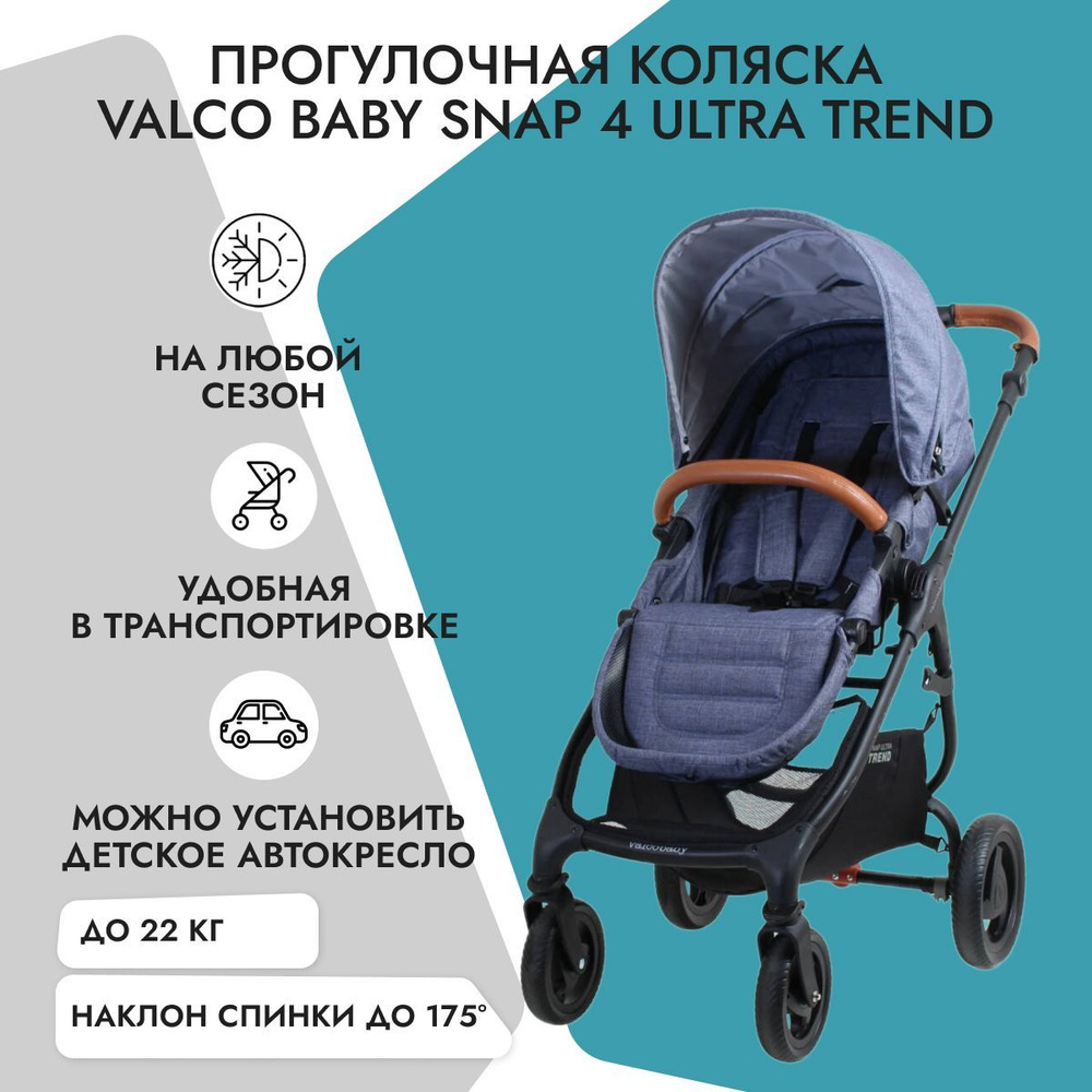 Прогулочная коляска Valco Baby Snap 4 Ultra Trend Denim #1