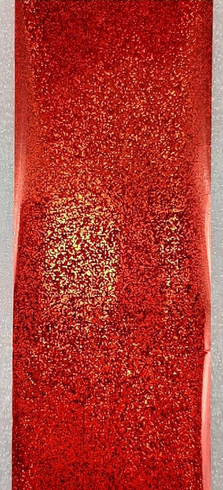 Декор для ногтей - Фольга №191, в точку, красный цвет, 90 см, 1 шт  #1