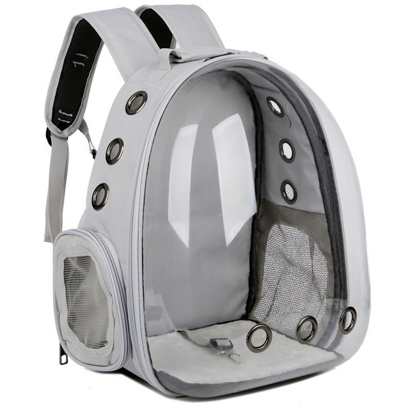 Рюкзак-переноска с анатомической спинкой для кошек и собак, цвет серый ALEX CARE KIDS  #1