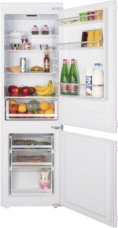 Холодильник встраиваемый HOMSair FB177SW, двухкамерный, А+, 270 л, морозилка 75 л, белый  #1