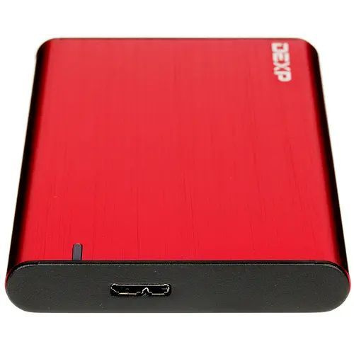 Внешний металлический корпус 1 шт. бокс для жесткого диска 2.5" SATA HDD/SSD USB 3.0 DEXP HD303 красный, #1