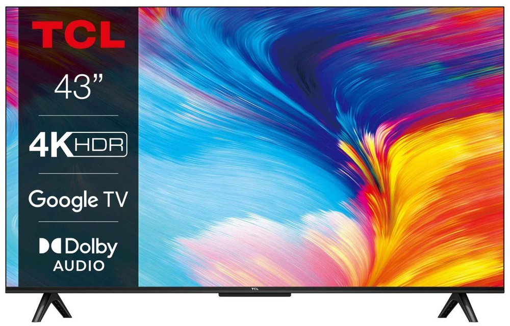 TCL Телевизор 43P635 43" 4K UHD, черный #1