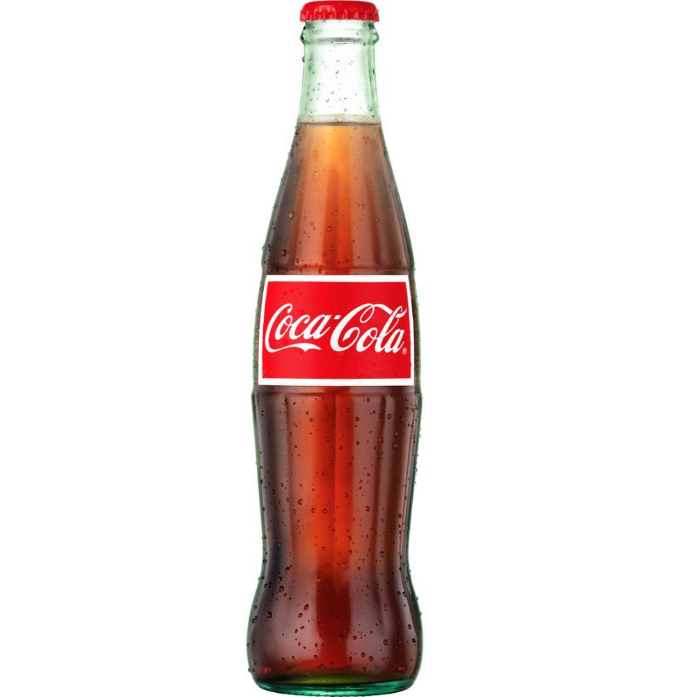 Напиток сильногазированный Coca-Cola (Кока-Кола), стекло, 0.355л, Mexico.  #1