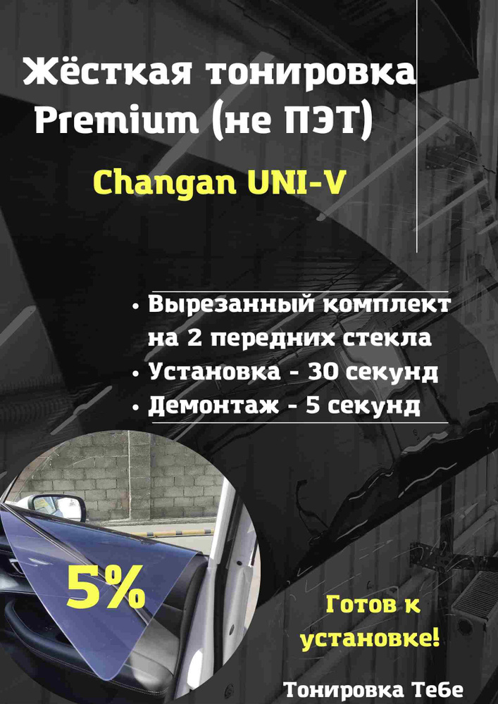 Тонировка съемная, 100х60 см, светопропускаемость 5% #1