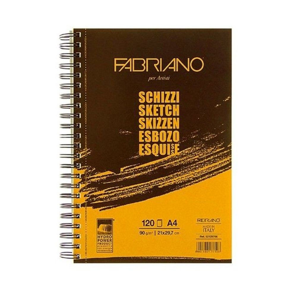 Альбом для спирали Fabriano "Schizzi" А4, 120л, 90 гр/м (портрет) #1