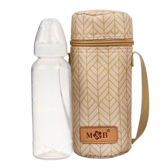 Mum&Baby, Термосумка для бутылочки, Sand, форма тубус, бежевый  #1