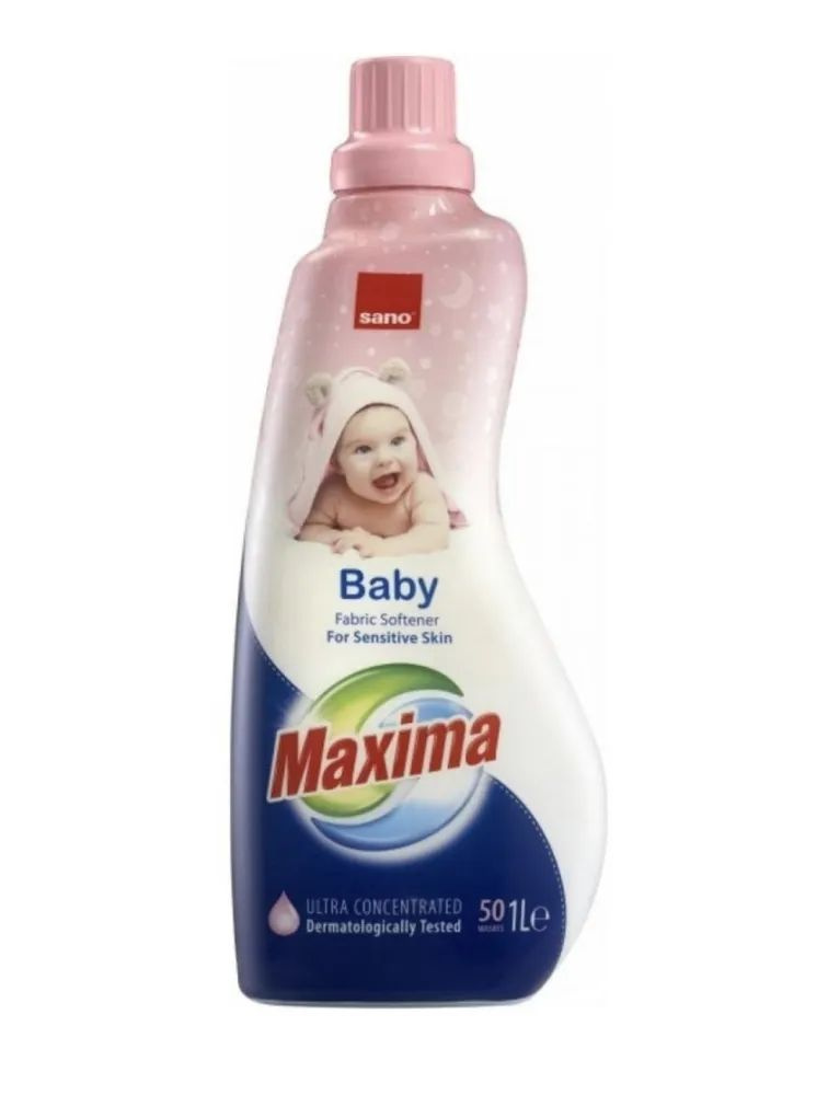 SANO Maxima Baby Sensetive Концентрированный кондиционер для детского белья и чувствительной кожи 1 л #1