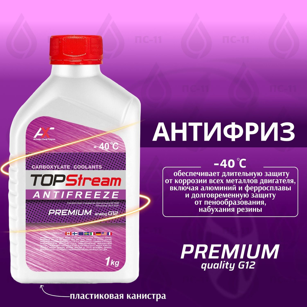 Антифриз TopStream Premium G12 1 л #1