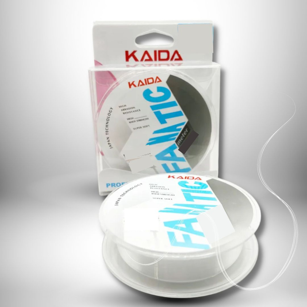 Леска монофильная Kaida FANATIC 100м прозрачная 0.22мм/7.99кг #1