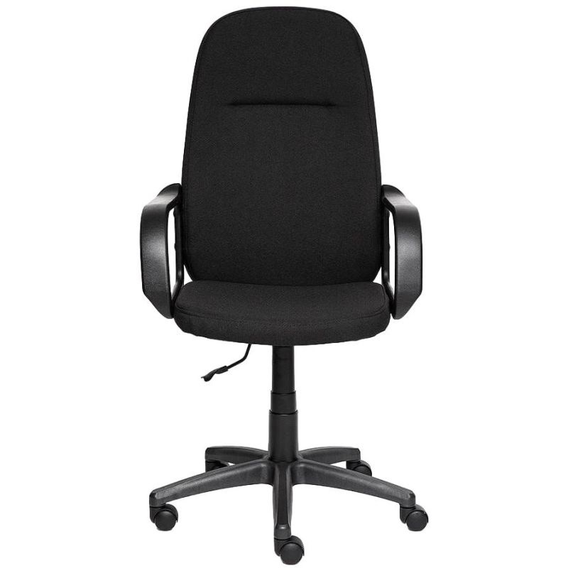 Кресло для руководителя Leader, черное, ткань, пластик #1