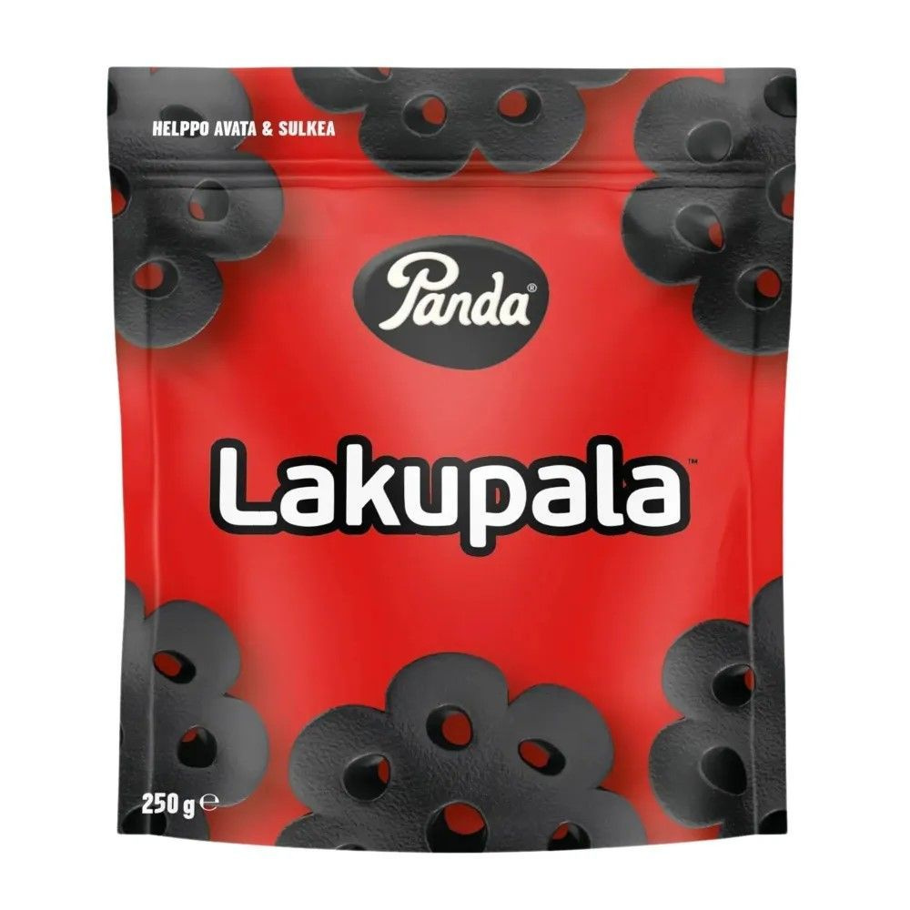 Жевательный мармелад Panda Lakupala лакрица 250 г (Финляндия) #1