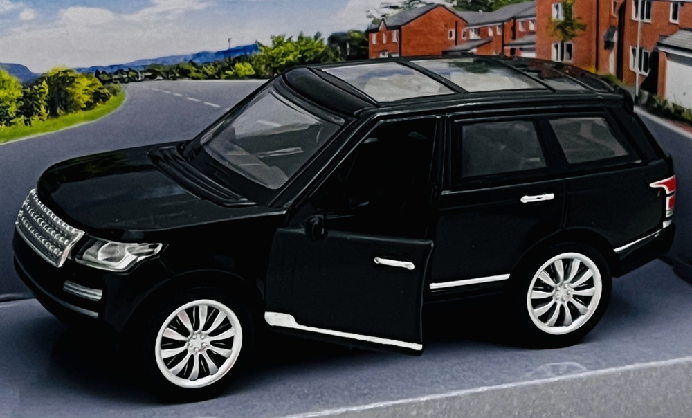 Машинка металлическая инерционная Play Smart Range Rover Sport черная ...